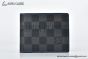 LV Slender Wallet Black/Blue Damier Graphite Canvas N64033