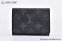 LV Envelope Business Card Holder Black Monogram Eclipse Canvas M12874
