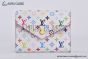 LV x TM Victorine Wallet White Murakami Monogram Canvas M14163