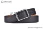 HERMES Tube H Belt Buckle & Noir / Orange Reversible Epsom Leather Belt