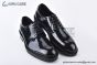Prada Brushed Black Leather Derby