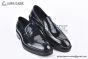 Prada Black Brushed Leather Loafer