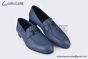 Hermes Paris Blue Leather Loafer