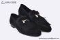 Hermes Honore Black Suede Leather with Hair Details
