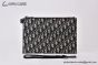 Dior A5 Pouch Beige & Black Oblique Jacquard
