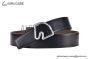 HERMES Tete de Cheval Belt Buckle & Graphite / Craie Reversible Togo & Box 135 Leather Belt
