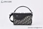 Dior Mini Roller Bag Beige & Black Oblique Jacquard with Black Grained Calfskin 