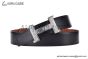 HERMES Constance Touareg Belt Buckle & Noir / Orange Reversible Togo & Box 135 Leather Belt