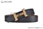 HERMES Constance Touareg Belt Permabrass Buckle & Graphite / Craie Reversible Epsom Leather Belt
