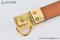 HERMES Lady Rivale Jean 18 YG Buckle & Craie Epsom Leather Belt