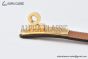 HERMES Lady Kelly 18 YG Buckle & Orange Epsom Leather Belt