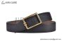 HERMES Tube H Belt Permabrass Buckle & Graphite / Craie Reversible Epsom Leather Belt