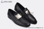 Dolce & Gabbana Black Brushed Calfskin Leather Loafer