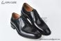 Ferragamo Smooth Black Leather Derby