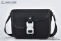 Dior Small Saddle Messenger Bag with Flap Black Grained Calfskin