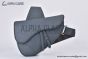 Dior Saddle Bag Deep Gray Gravity Leather with Deep Gray Grained Calfskin