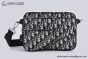 Dior Saddle Triple Pouch Beige & Black Dior Oblique Jacquard