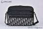 Dior Rider 2.0 Zipped Messenger Bag Beige & Black Oblique Jacquard with Black Grained Calfskin