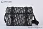 Dior Hit the Road Messenger Bag with Flap Beige & Black Oblique Jacquard with Black Grained Calfskin