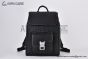 Dior Saddle Backpack with Flap Black Grained Calfskin