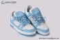 LV Trainer Sneaker Monogram-embossed White & Blue 1AA6X5