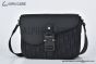 Dior Small Saddle Messenger Bag with Flap Black Oblique Jacquard with Black Grained Calfskin