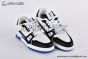 LV Trainer Sneaker Grained Leather Panda Blue 1ADF3A