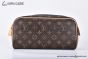 LV Toilet Dopp Kit Pouch Monogram Canvas Brown M44494
