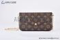 LV Félicie Pochette Bag Monogram Canvas Brown M81896