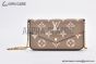 LV Félicie Pochette Bag Monogram Empreinte Leather Tourterelle Gray M82610