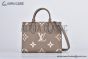 LV OnTheGo PM Bag Monogram Empreinte Leather Cream M45779