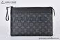 LV Pochette Voyage Souple Monogram Eclipse Canvas Black M82543