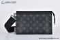 LV Gaston Wearable Wallet Monogram Eclipse Reverse Canvas M81124