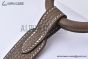 Hermes Mini Lindy Etoupe Togo Leather Palladium Hardware Fully Handmade