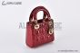 Dior Mini Lady Dior Bag Cherry Red Cannage Lambskin