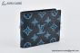 LV Multiple Wallet Navy River Blue Monogram Leather M82323
