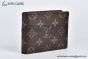 LV Slender Wallet Brown Monogram Eclipse Canvas M64002