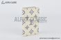 LV Pocket Organizer Wallet White/Navy Monogram Leather M83377