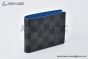 LV Slender Wallet Black/Blue Damier Graphite Canvas N64033
