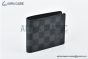 LV Slender Wallet Black Damier Graphite Canvas N63261