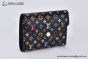LV x TM Victorine Wallet Black Murakami Monogram Canvas M14163
