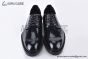 Prada Brushed Black Leather Derby