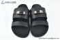 Hermes Jackson Black Chevron Leather Sandal