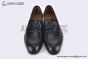 Hermes Paris Black Calf & Croco Patern Leather Loafer
