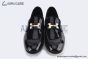 Hermes Paris Black Patent Leather Loafer