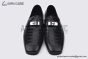 Hermes Karl Black Smooth / Croco Patern Leather Loafer