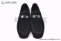 Hermes Karl Black Suede Leather Loafer