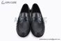 Hermes Karlo Black Smooth Leather Loafer with Black H Buckle