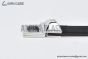 HERMES Lady Rivale Jean 18 Buckle & Black Epsom Leather Belt
