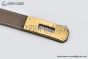 HERMES Lady Kelly 18 YG Buckle & Craie Epsom Leather Belt